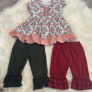 Matilda Jane top with two bottoms( bottoms not MJ)